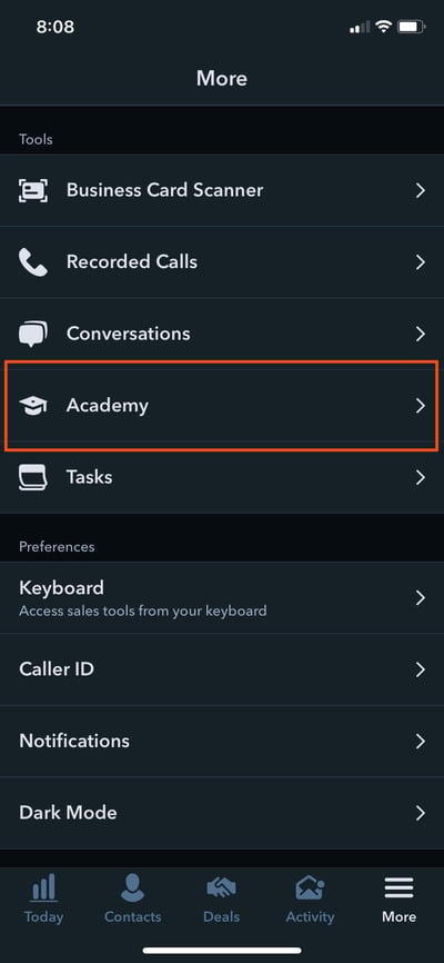 HubSpot Academy Mobile App
