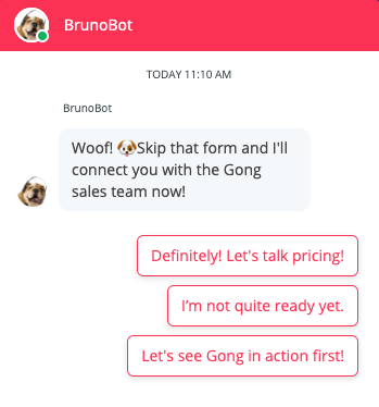 Chat Bot - Gong