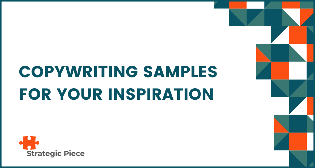 Copywriting Samples for Your Inspiration